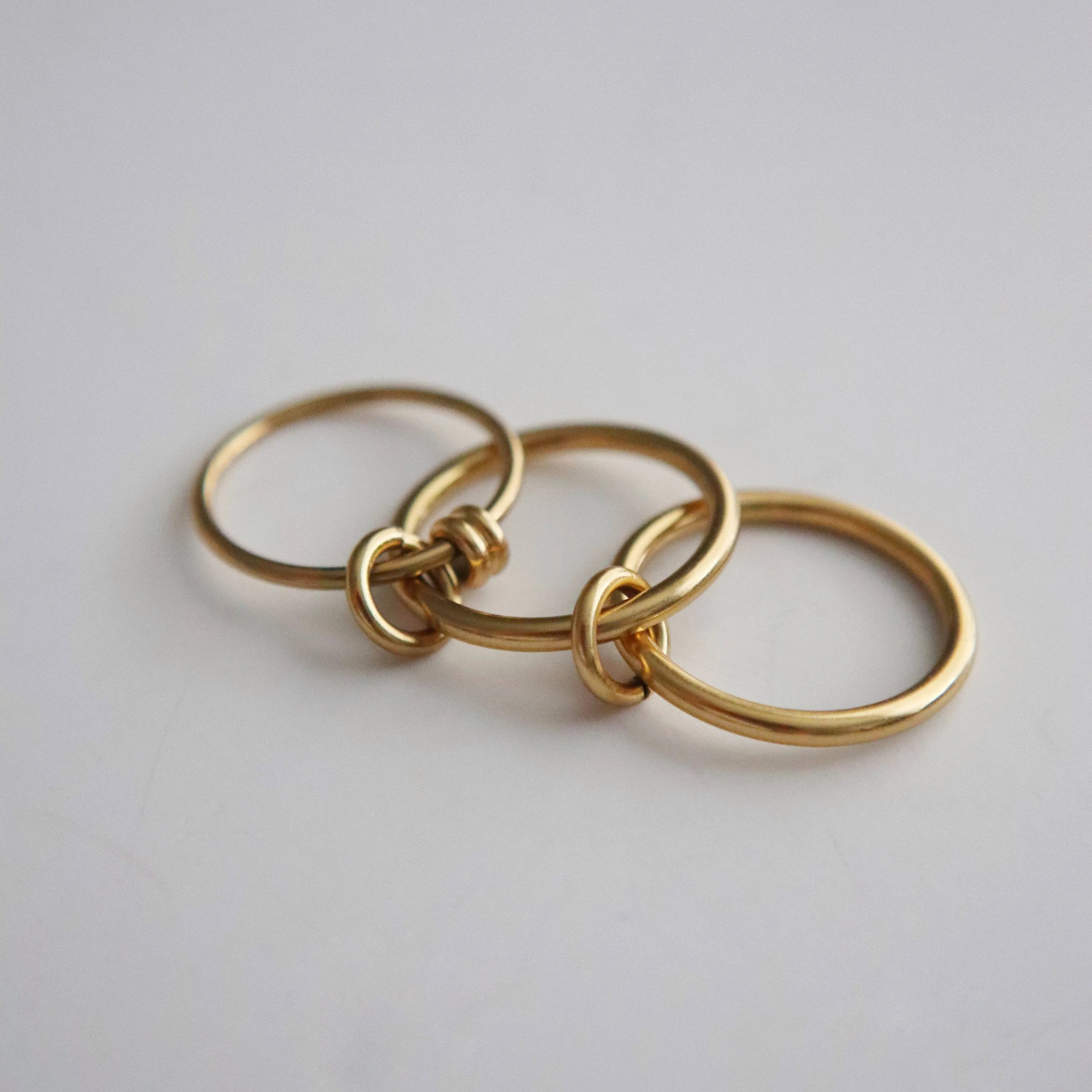 JESSA Jewelry - Avery Stacked Ring | Interlocking Ring: 8