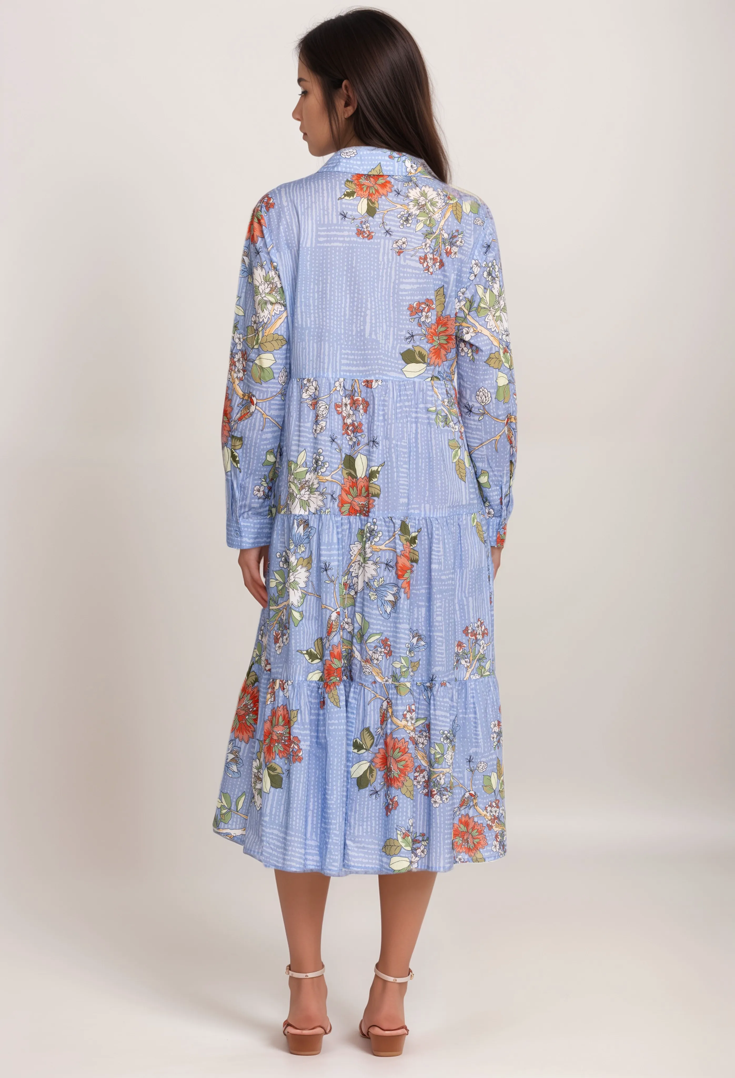 Johnny Was Mosaic Tiered Wanderer Dress R32124 Boho Chic