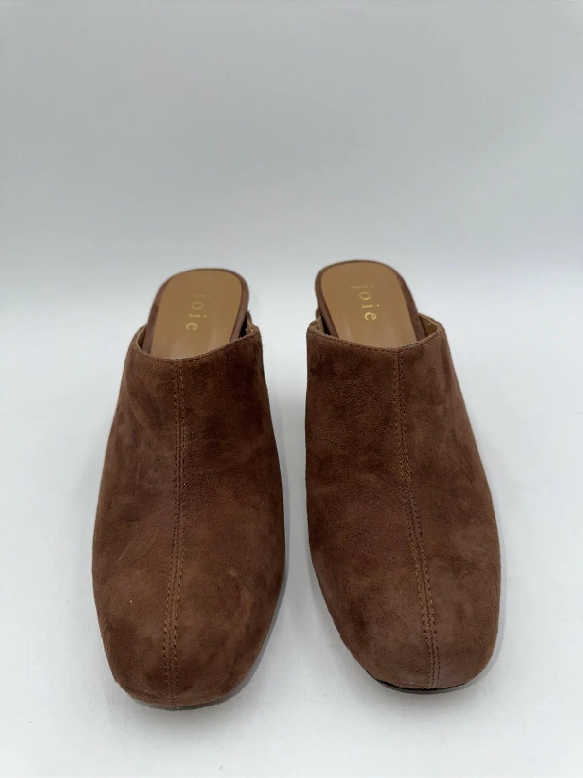 Joie Womens Janet Clog Brown Suede Size 6 M - Very Good