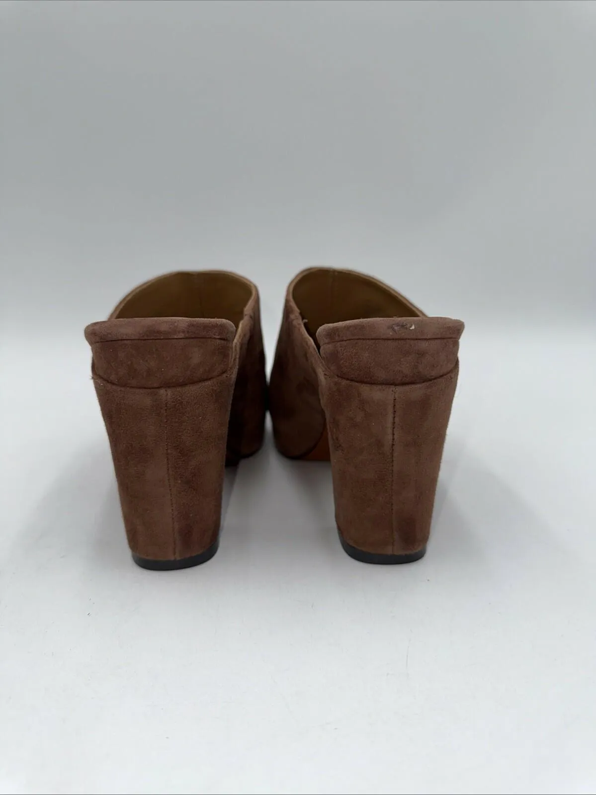 Joie Womens Janet Clog Brown Suede Size 6 M - Very Good