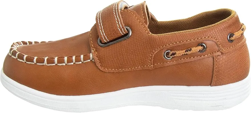 Josmo Boys Boat Shoes – Toddler Casual Dress Boat Shoe Loafer Comfort Moccasins (Toddler- Big Kid)