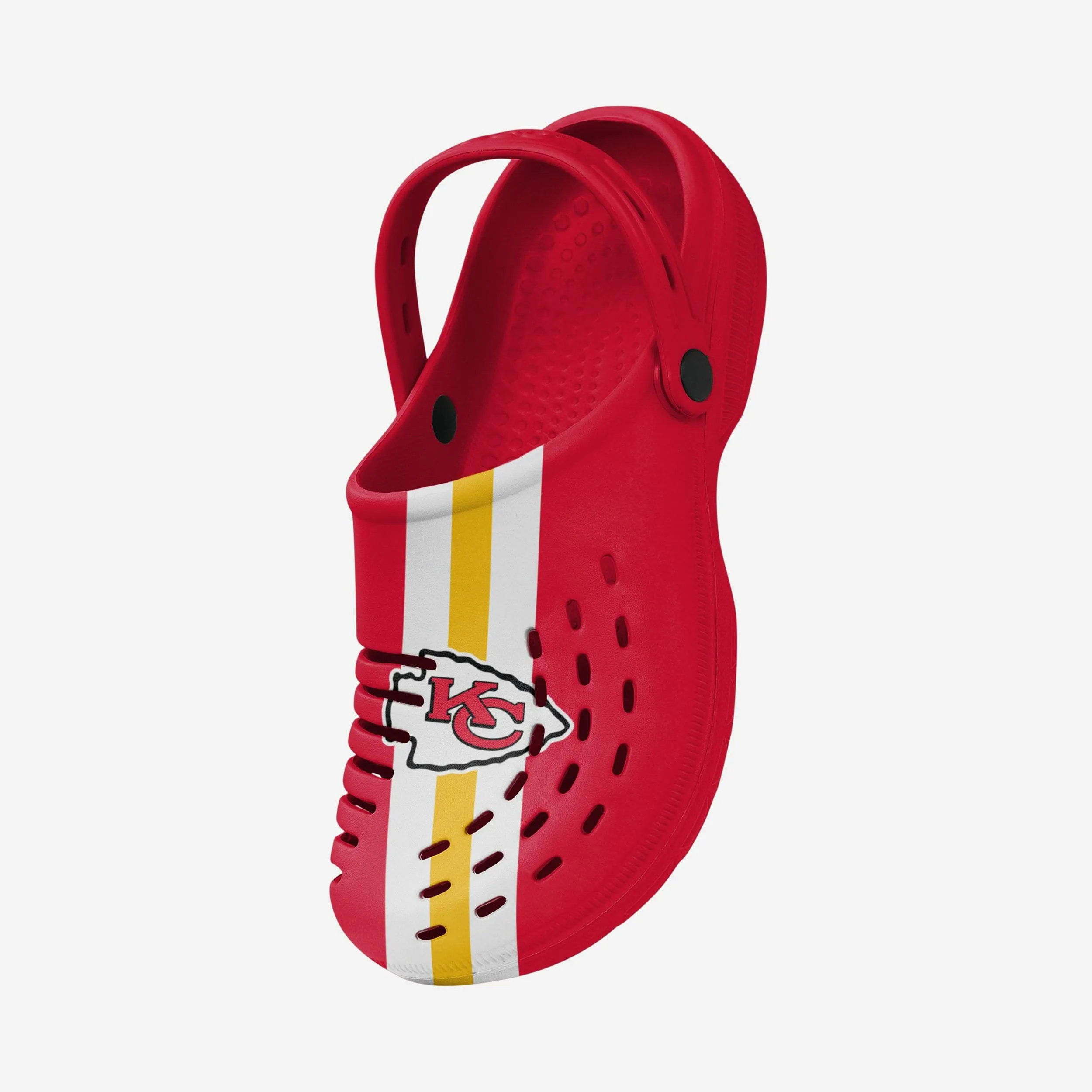 Kansas City Chiefs Team Stripe Clog With Strap