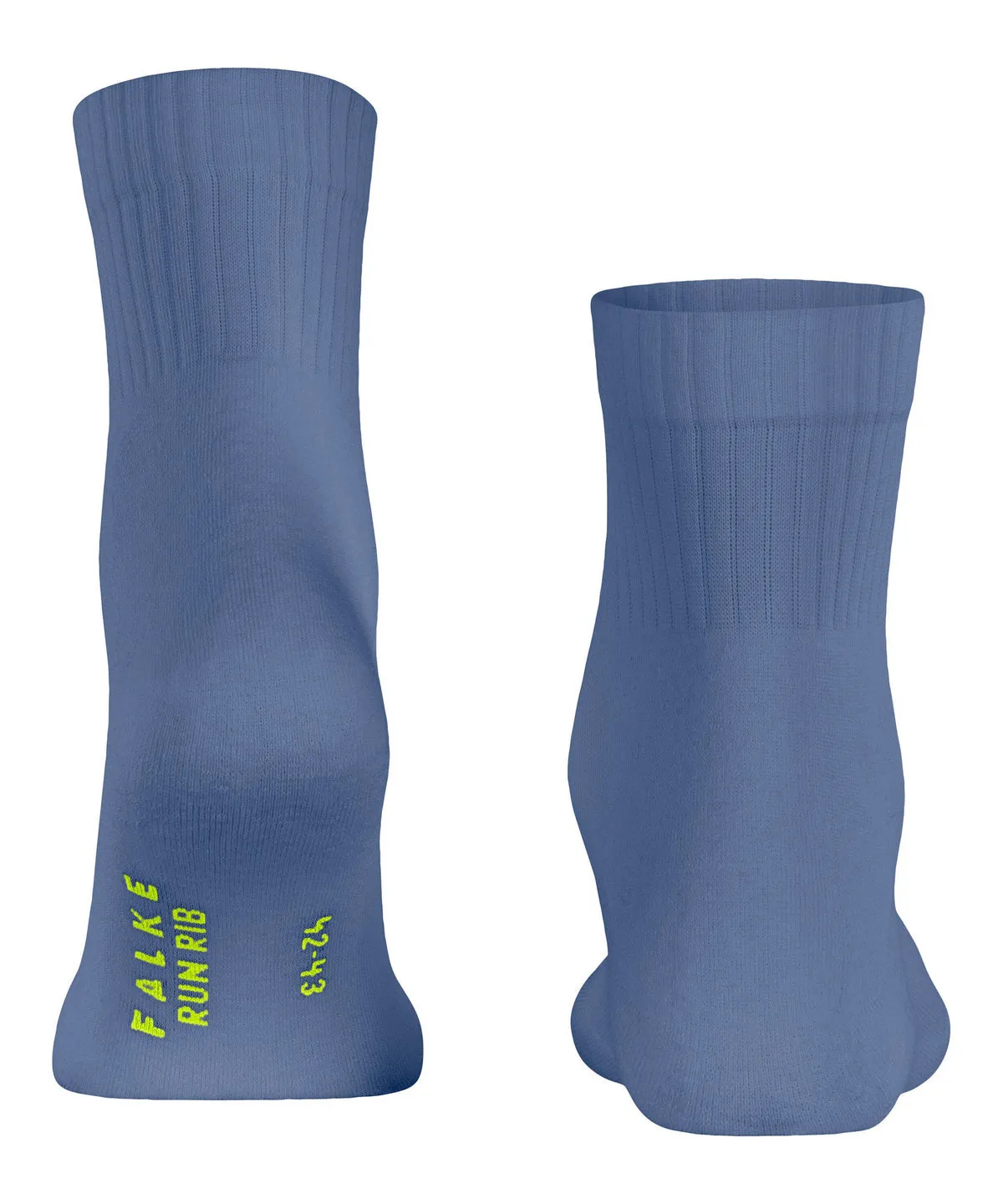 Korte Crewsocks met rib 16624 6483 Smokey Blue