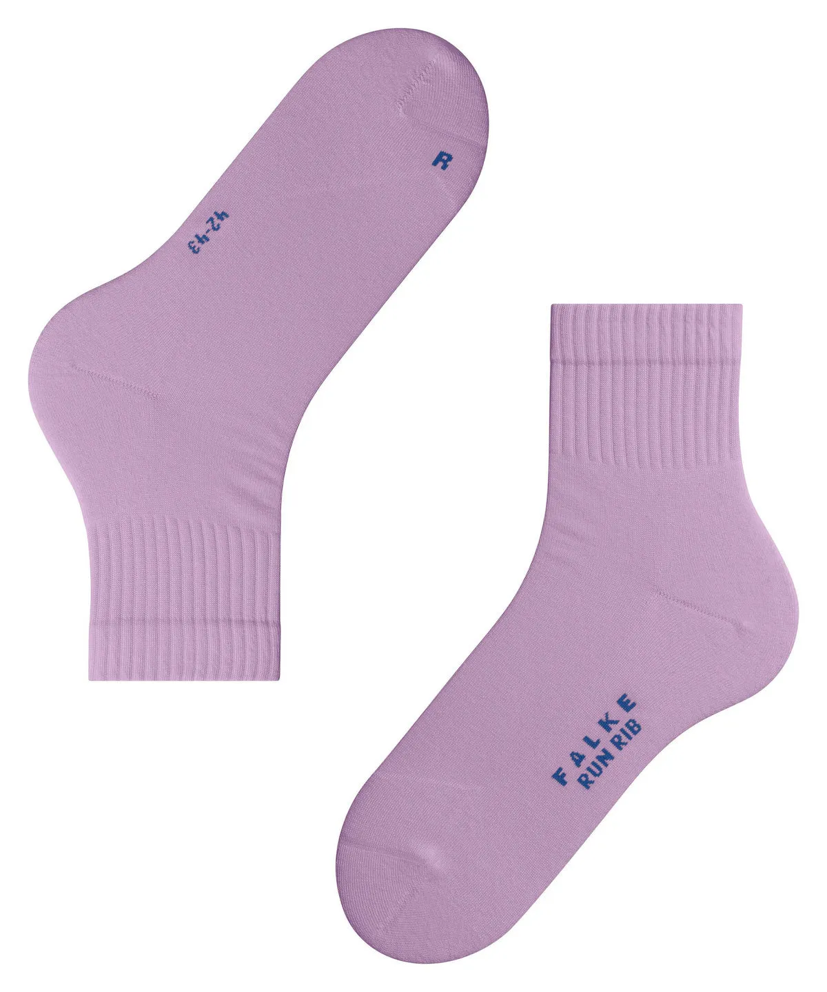 Korte Crewsocks met rib 16624 8045 Shell Pink