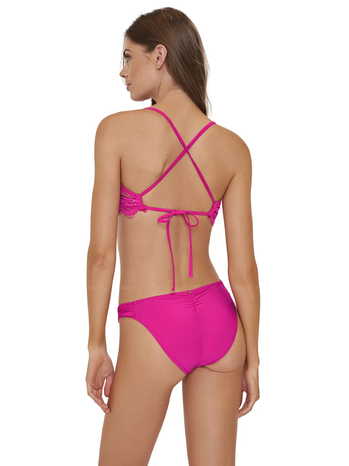 Lace Bralette-Lace Fanned Bikini ::RET