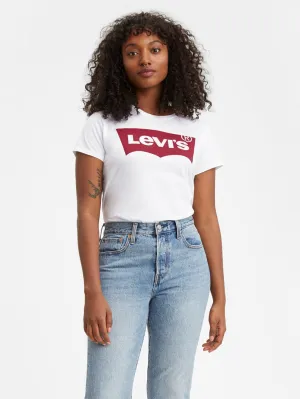 LEVI'S Women's Perfect T-Shirt Large Batwing White