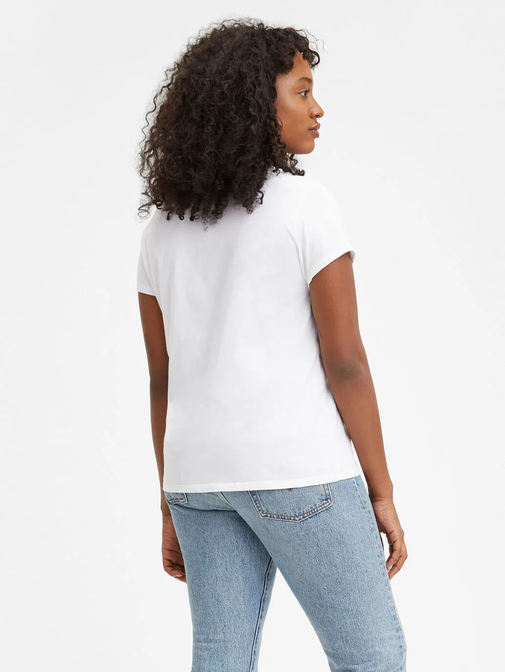 LEVI'S Women's Perfect T-Shirt Large Batwing White