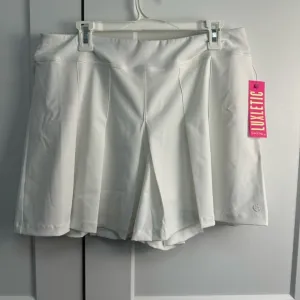 Lilly Pulitzer UPF 50  Luxletic 5&quot; Frazer Shorts Skort White Size 14 NWT Golf