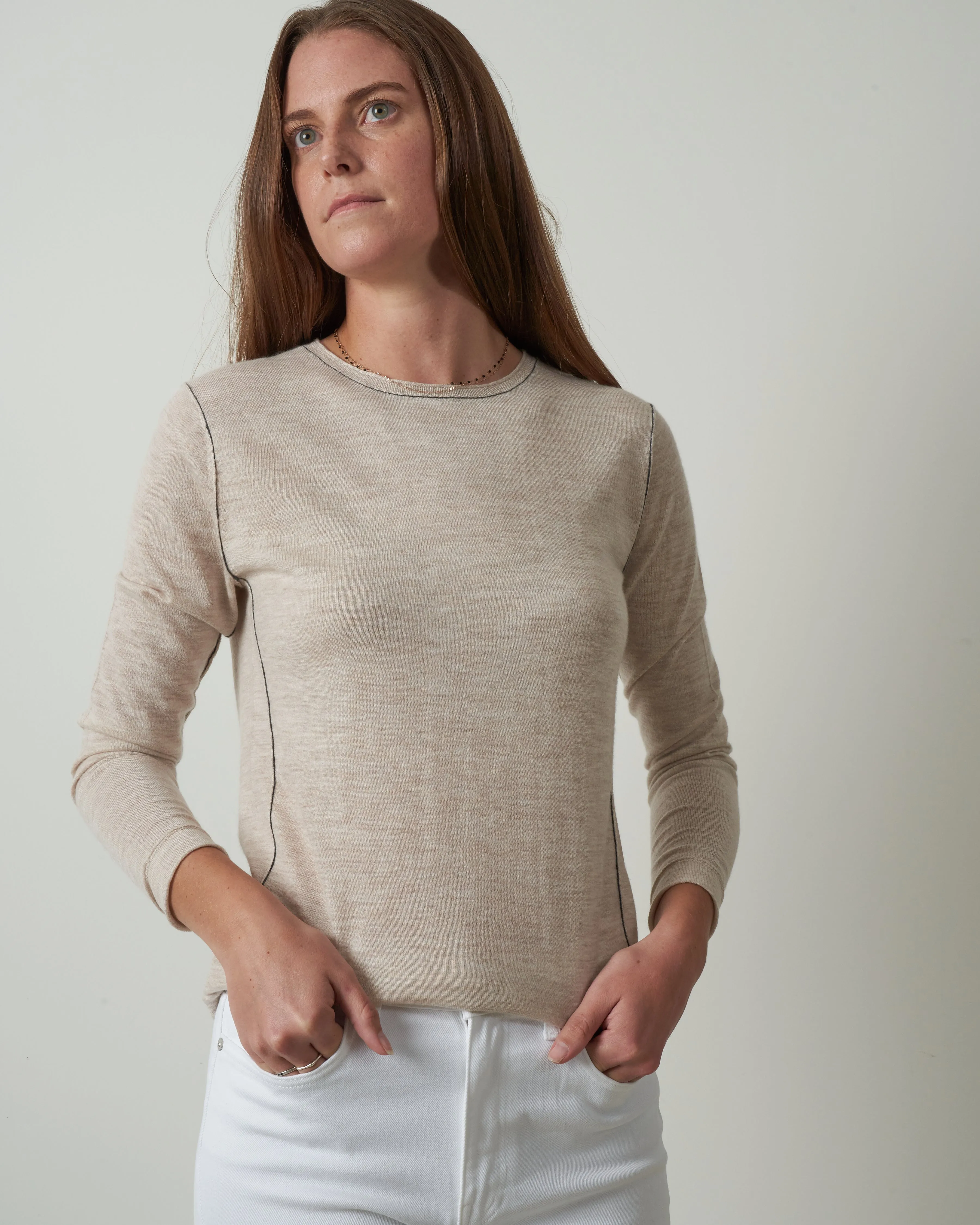 l/s baby tee - barley