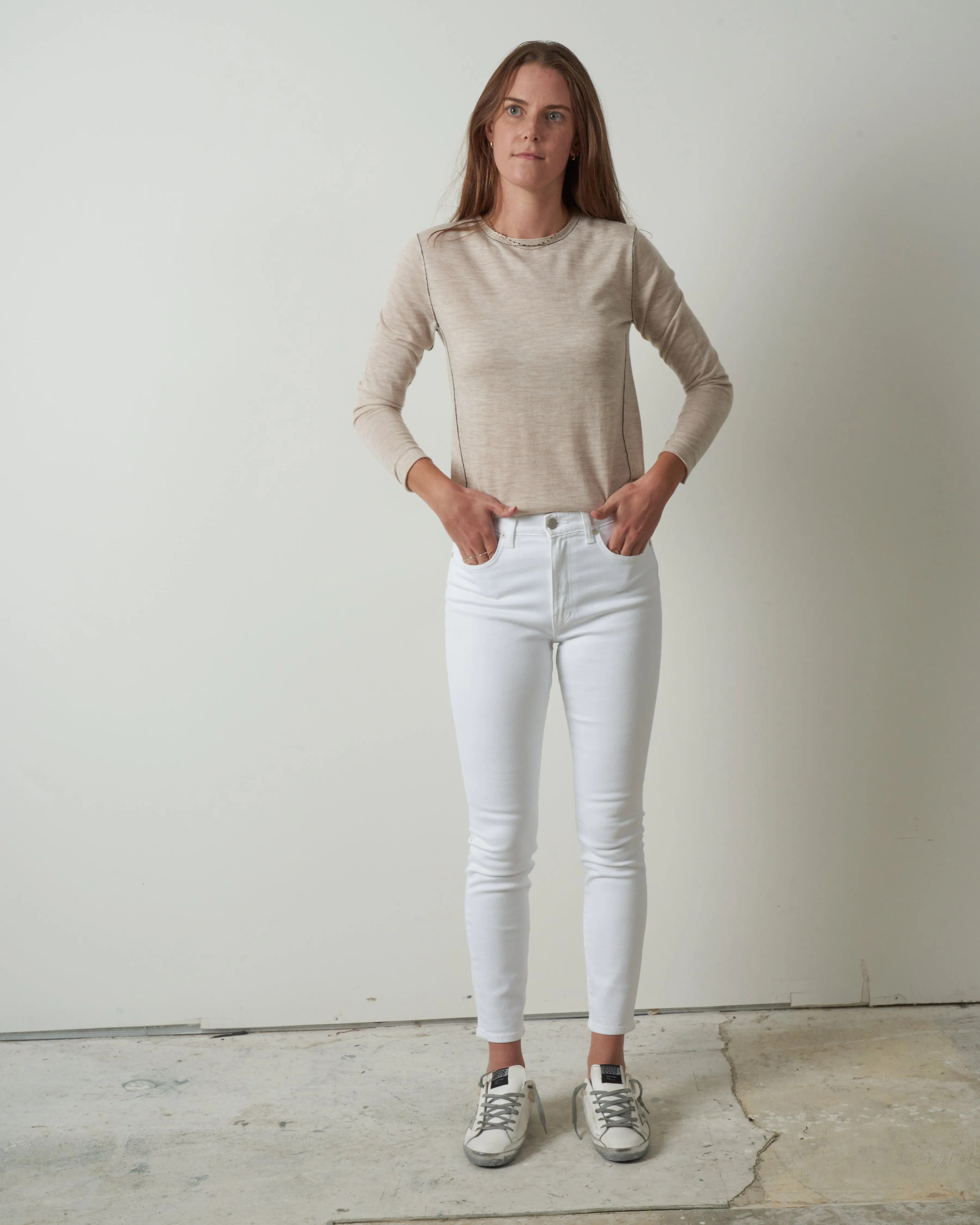 l/s baby tee - barley
