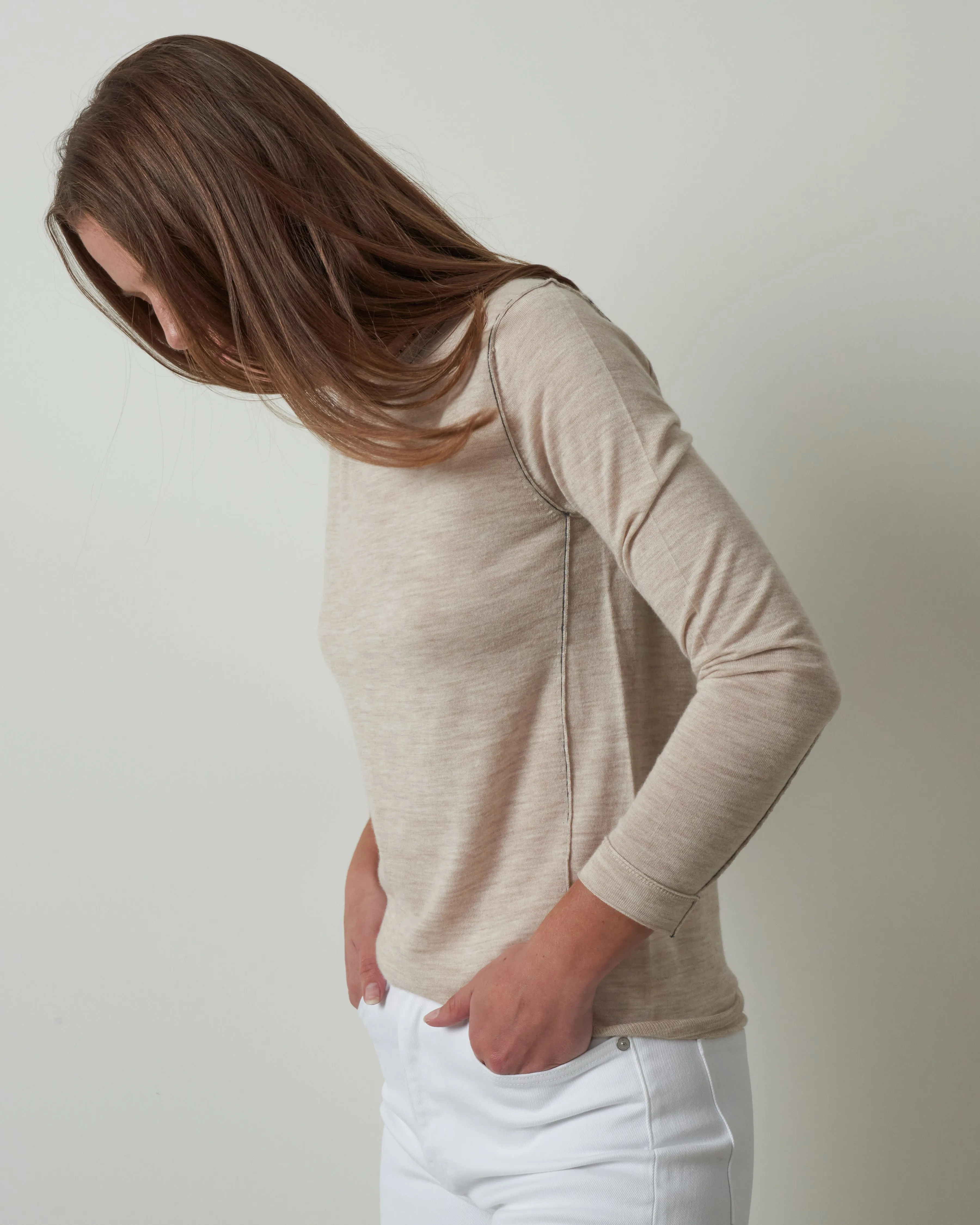 l/s baby tee - barley