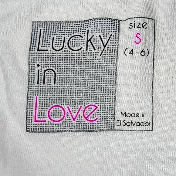 Lucky in Love White Scalloped Ruffled Tennis Skort with Green Trim, S, NWT
