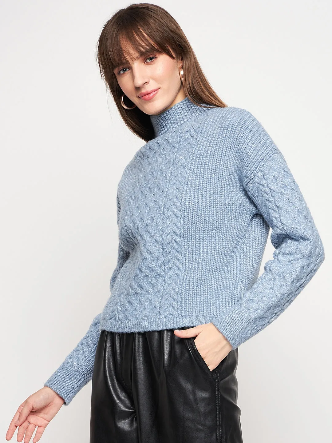 Madame Blue Knit Pullover