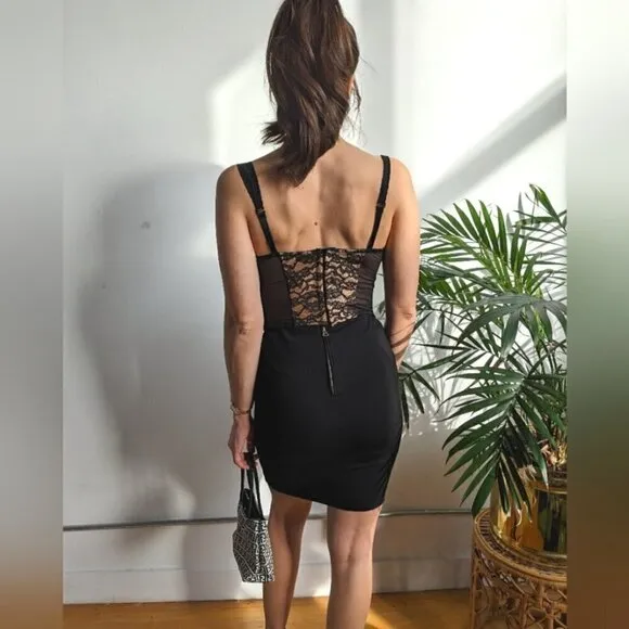 MAJE black faux Alligator black zip up sexy skirt 🖤