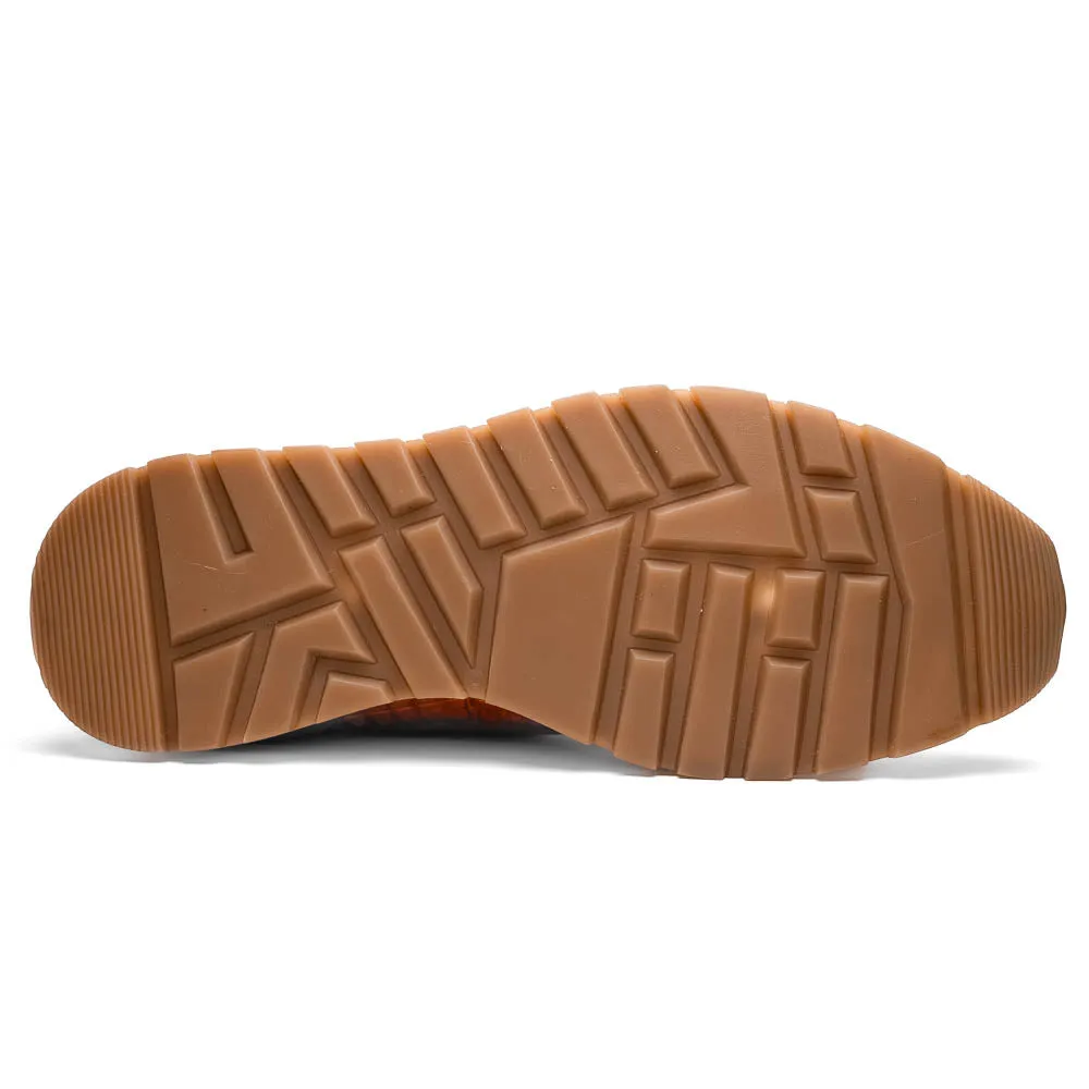 Marco Di Milano Alonzo in Cognac Crocodile Sneakers