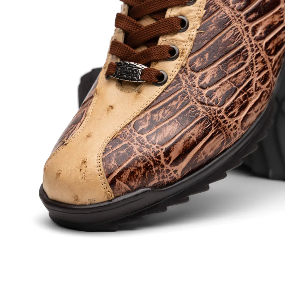 Marco Di Milano Saulo in Orix Alligator & Ostrich Sneakers