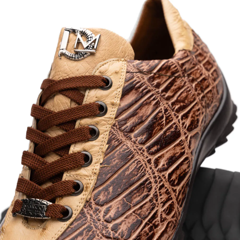 Marco Di Milano Saulo in Orix Alligator & Ostrich Sneakers