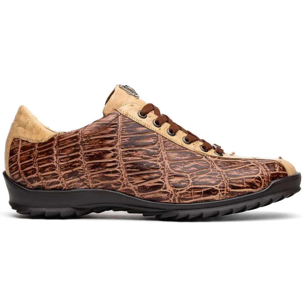 Marco Di Milano Saulo in Orix Alligator & Ostrich Sneakers