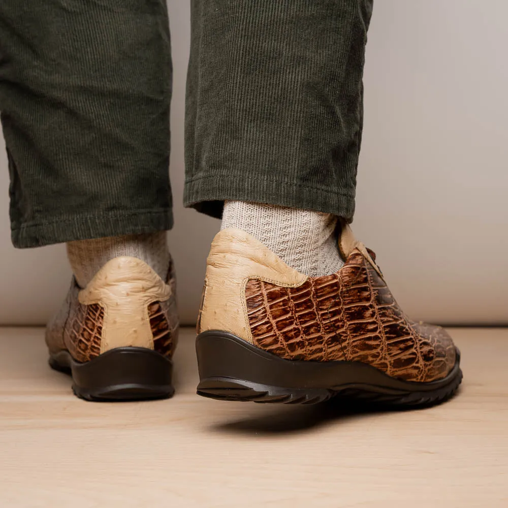 Marco Di Milano Saulo in Orix Alligator & Ostrich Sneakers