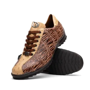 Marco Di Milano Saulo in Orix Alligator & Ostrich Sneakers