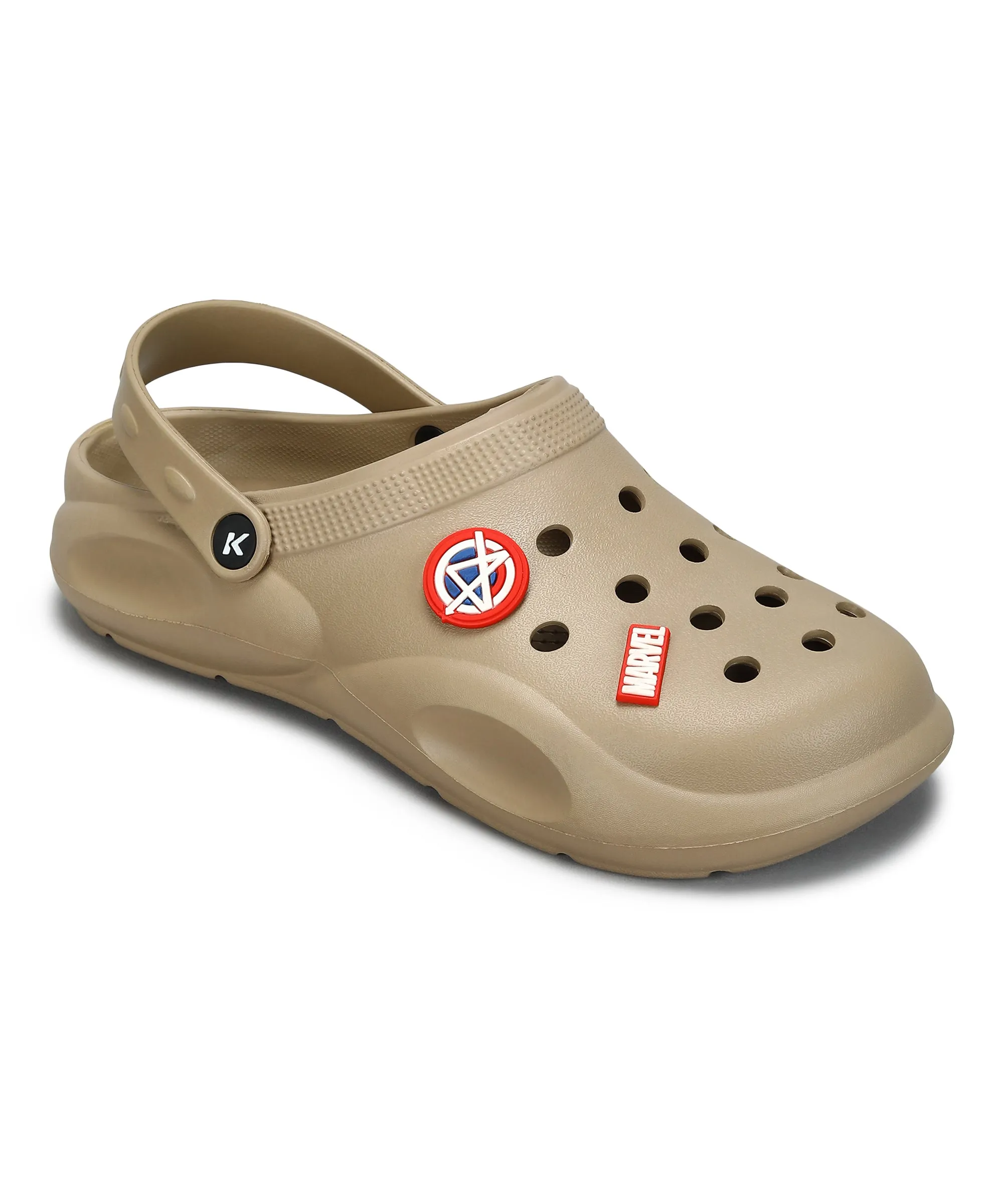 Marvel Captain America EVMK10923G Men's Casual Grey Clogs | Stylish Waterproof, Lightweight, Comfortable Clogs for Men with Durable Sole | Ideal for Outdoor Use