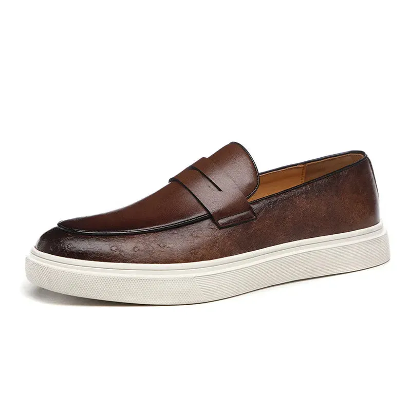 Men’s Loafer Shoes – Slip-On – Classic Penny Style – Chunky Sole – Smart Casual
