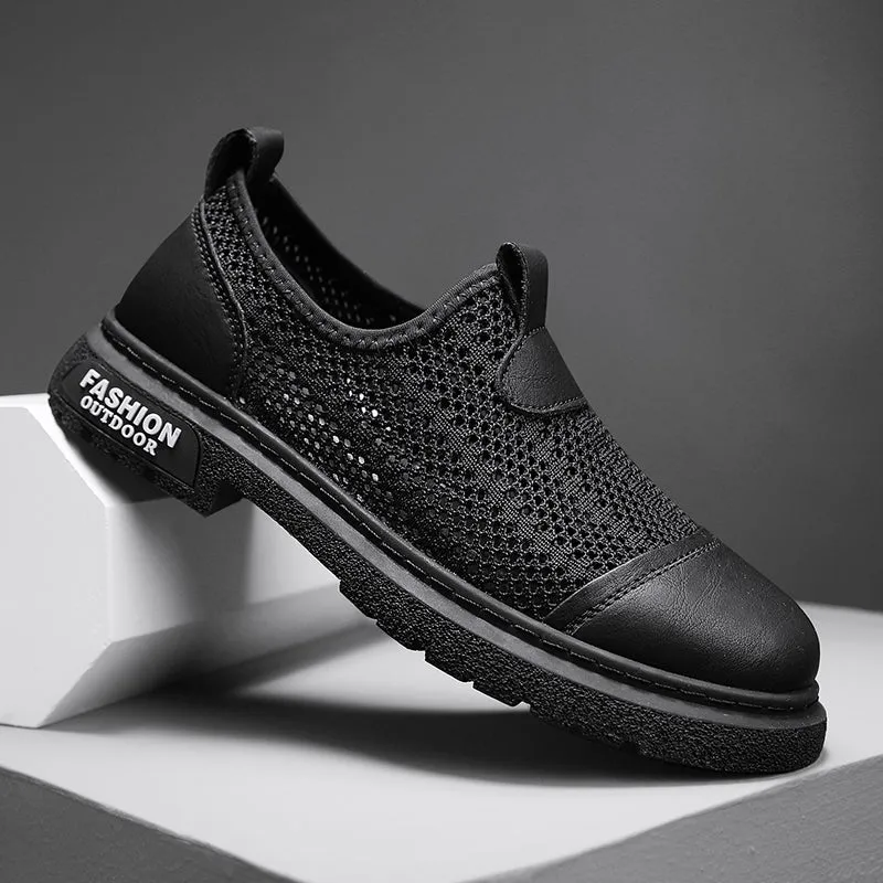 Men's Loafers Shoes Hollow Out Slip on