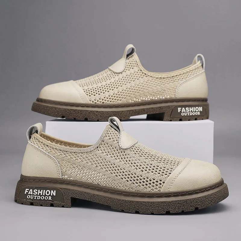 Men's Loafers Shoes Hollow Out Slip on