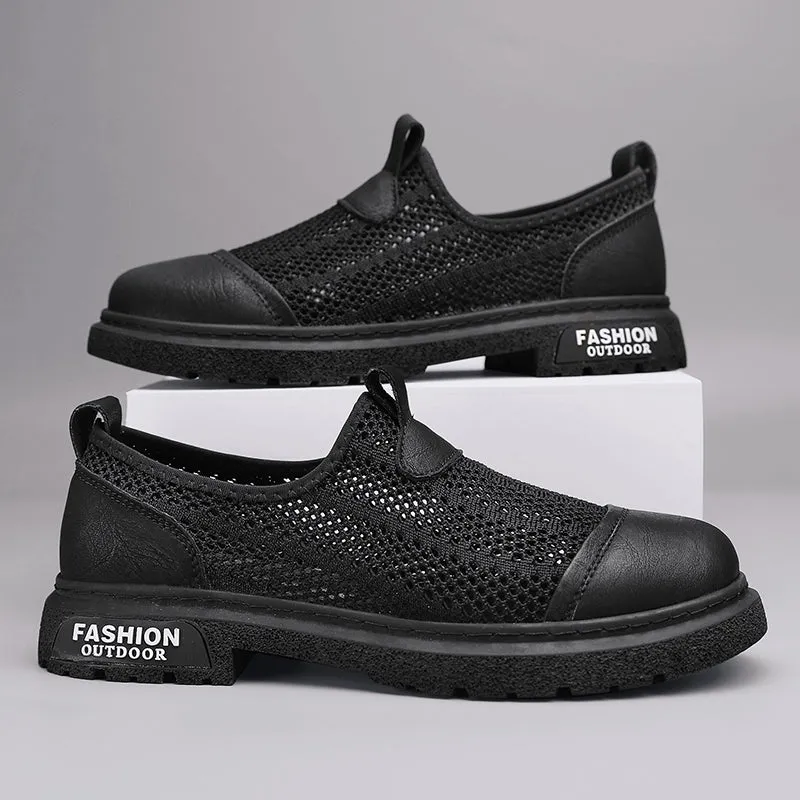 Men's Loafers Shoes Hollow Out Slip on