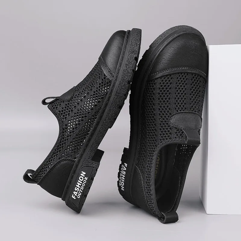 Men's Loafers Shoes Hollow Out Slip on