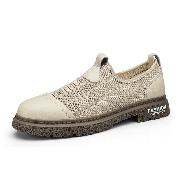 Men's Loafers Shoes Hollow Out Slip on