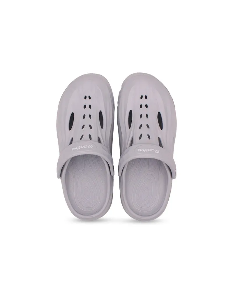 Men’s Stylish EVA Clogs with Back Strap | Wave-Textured & Perforated Design