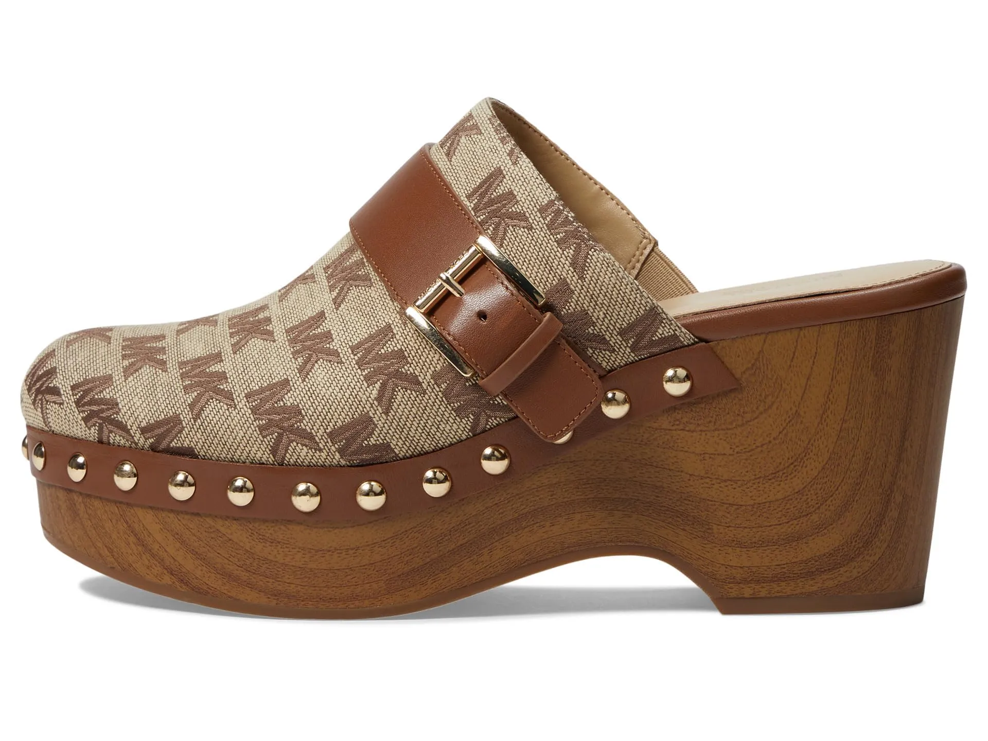 Michael Kors Rye Clog Beige/Ebony 8 M