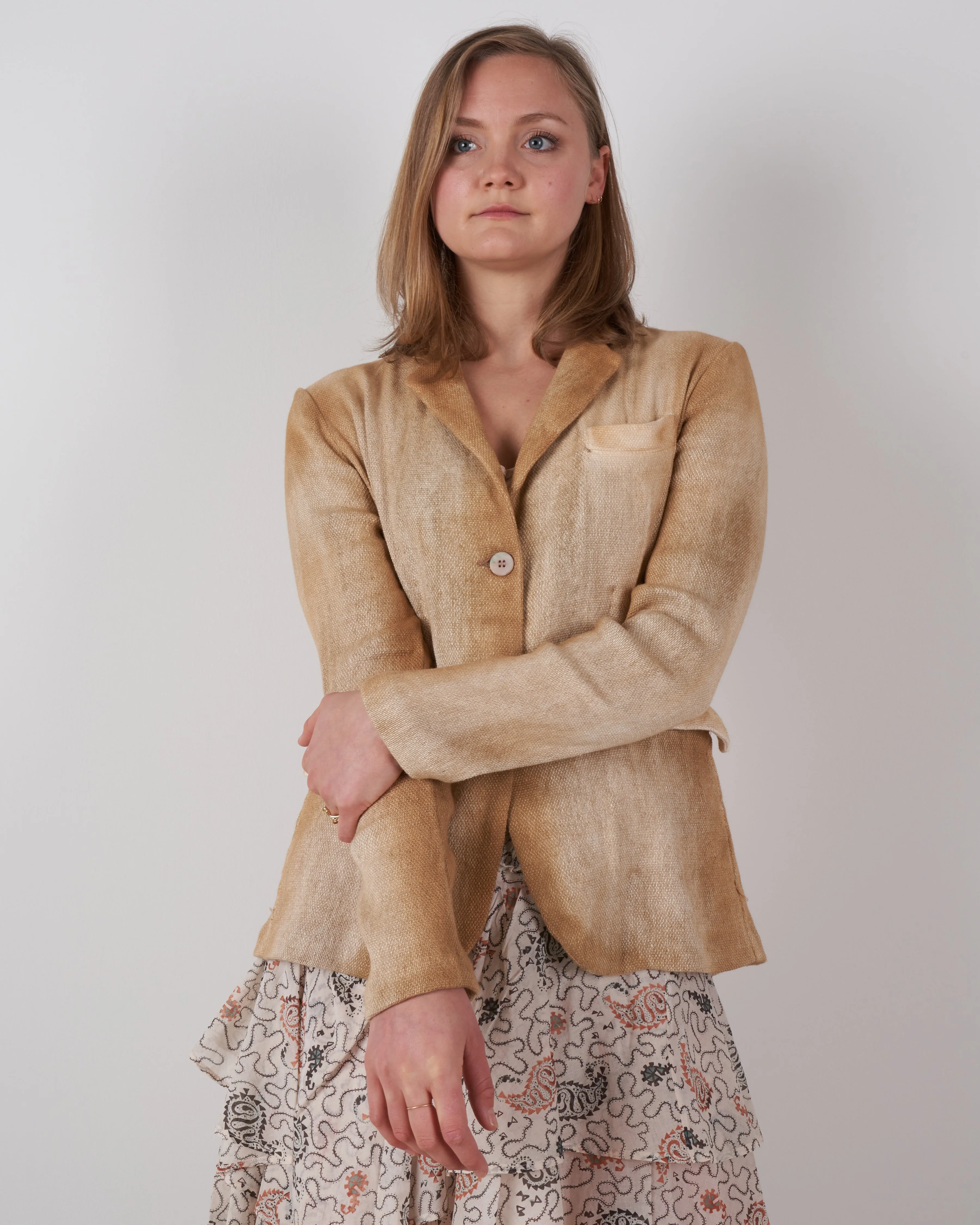 micro mat stitch rever jacket - silence