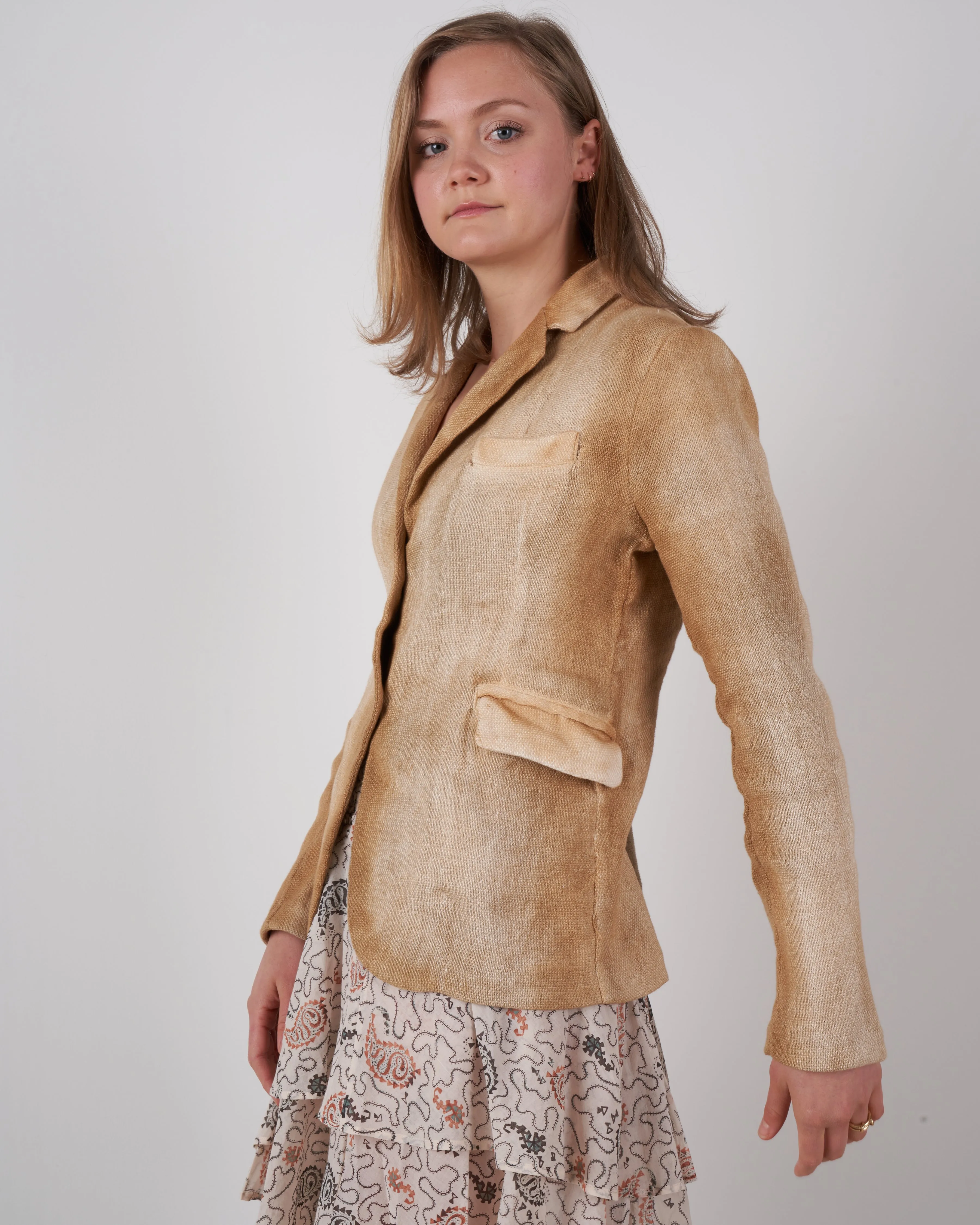 micro mat stitch rever jacket - silence