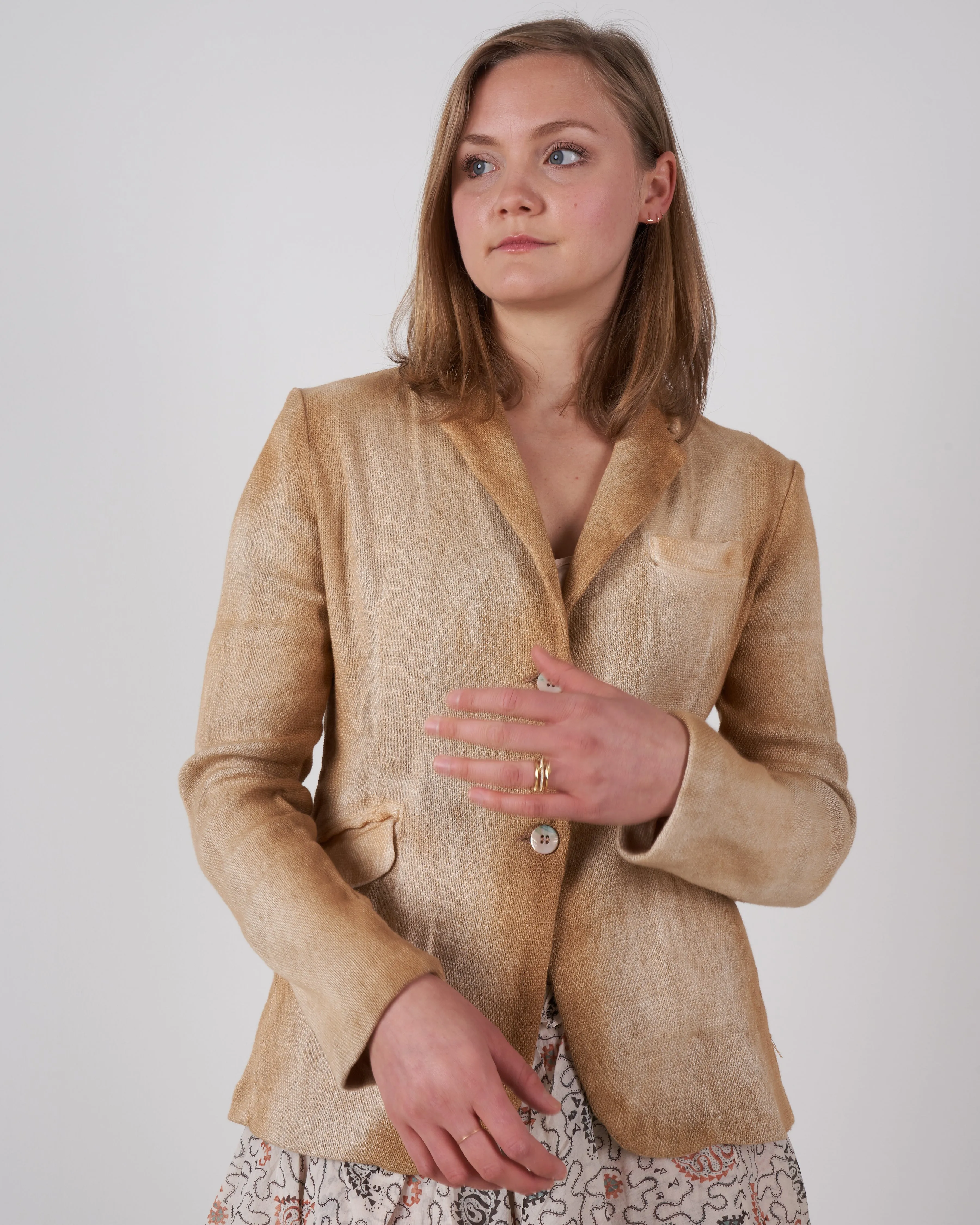 micro mat stitch rever jacket - silence