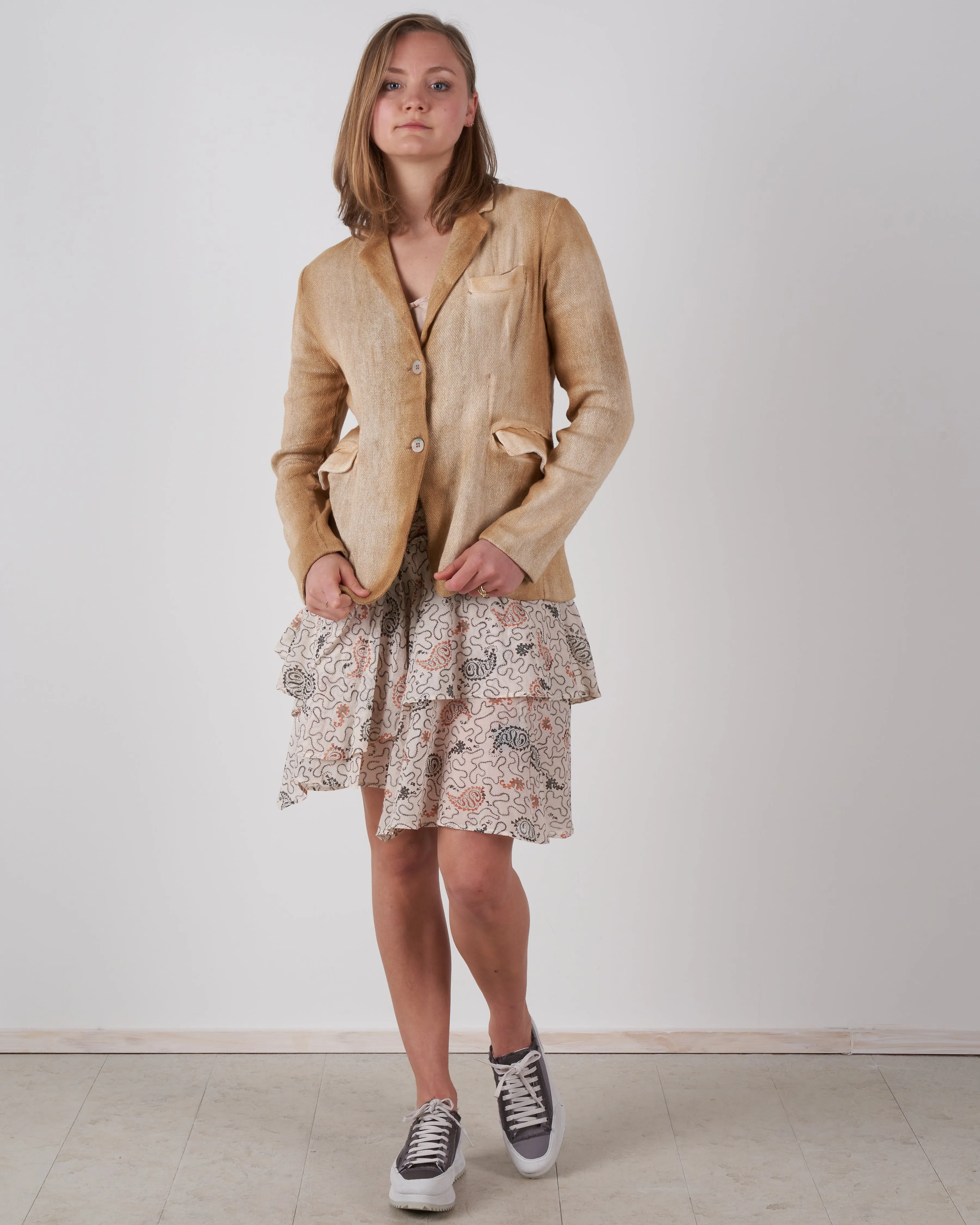 micro mat stitch rever jacket - silence