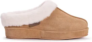 Muk Luks Women's Leather Goods Serafine Clog Slipper - Camel