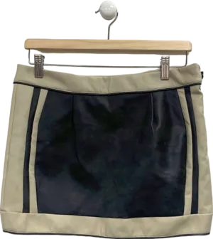 Murci Beige and Black Mini Skirt UK 10