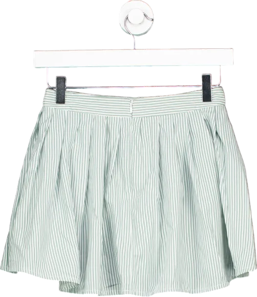 My Mum Made It Green Striped Skirt UK XS