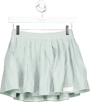My Mum Made It Green Striped Skirt UK XS