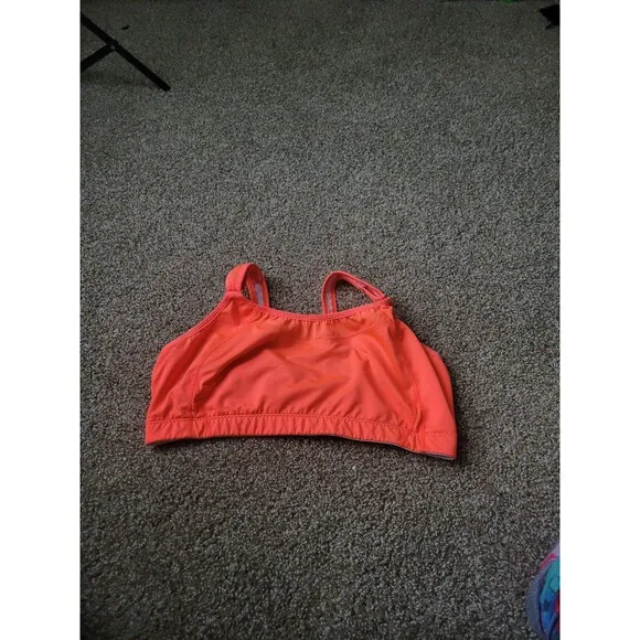 Neon Orange New Balance Sports Bra