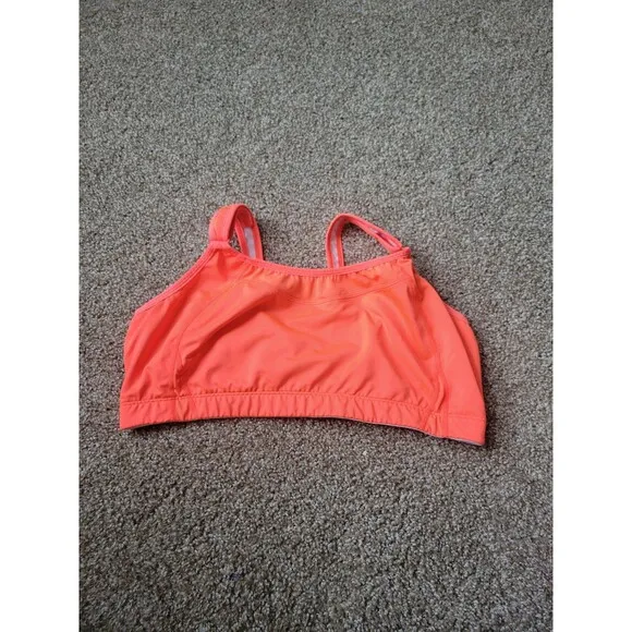 Neon Orange New Balance Sports Bra