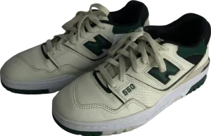 New Balance 550 Shoes Beige Nightwatch Green Black UK 7 EU 41 👞