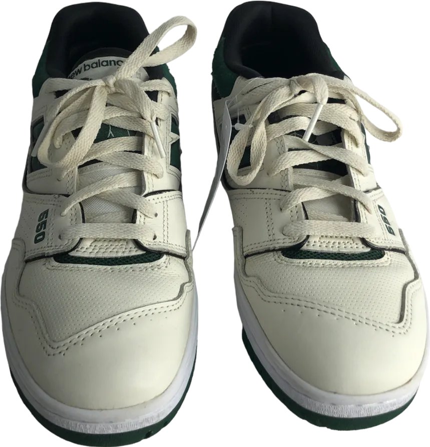 New Balance 550 Shoes Beige Nightwatch Green Black UK 7 EU 41 👞