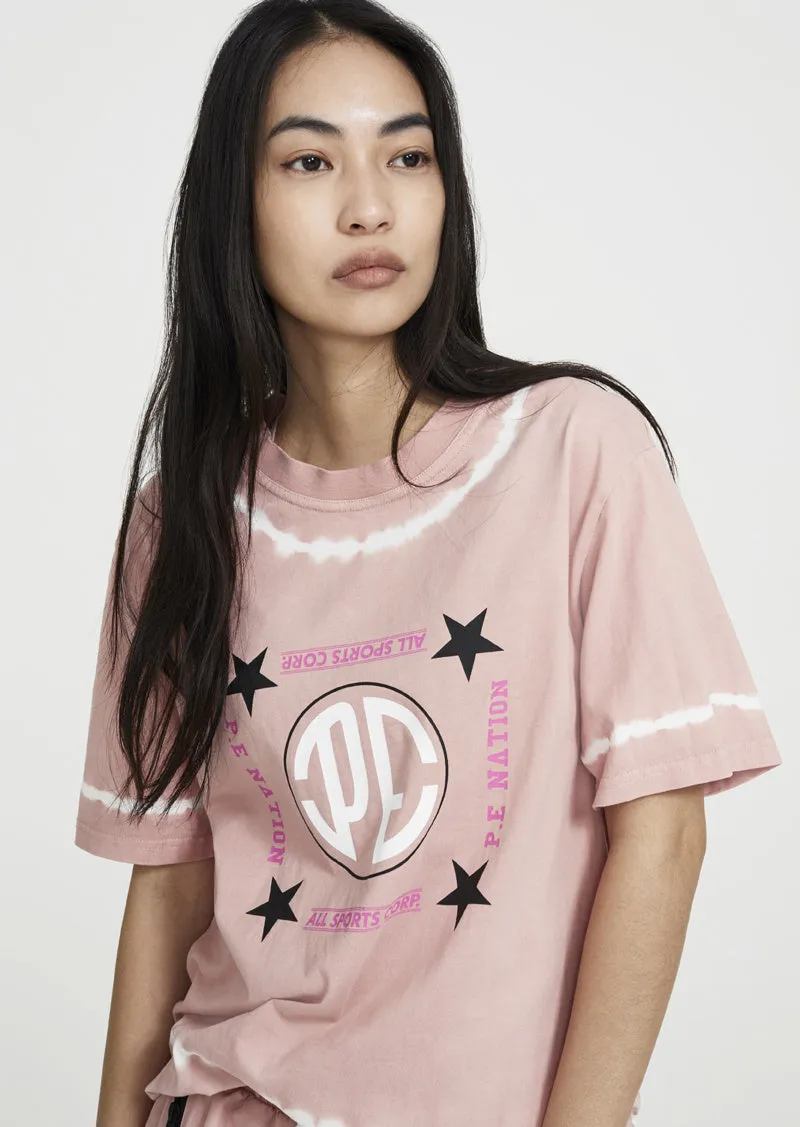 P.E NATION Co-Driver Tee Pale Pink