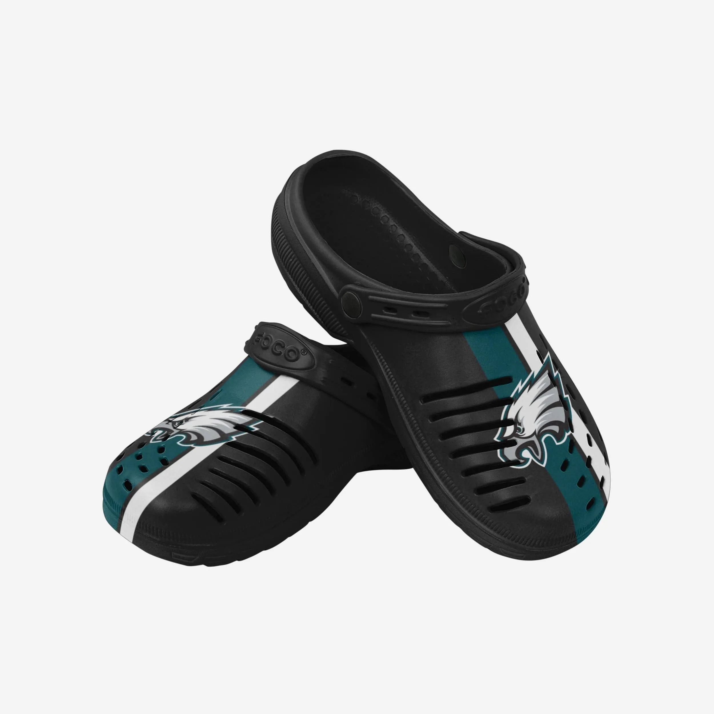 Philadelphia Eagles Team Stripe Clog With Strap