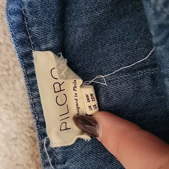 PILCRO BY ANTHROPOLOGIE Denim Button-Front Skirt
