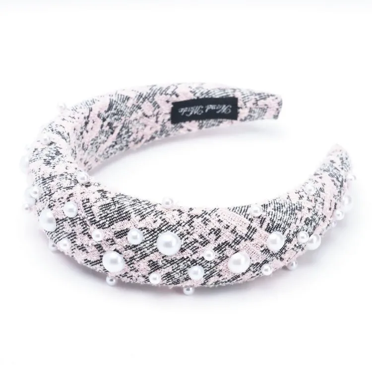 Plush Pearl Tweed Headband
