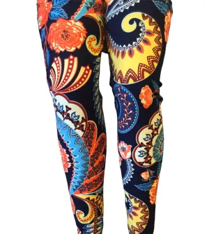Printed Leggings "Paisley Parade"